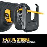 DEWALT 20V MAX Reciprocating Saw, Variable Speed, Black/Clear