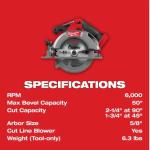 Milwaukee M18 Fuel 6-1/2 Inch Circular Saw