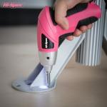 Hi-Spec 3.6V Pink Cordless Electric Screwdriver Set