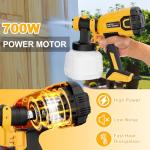 700W HVLP Electric Paint Sprayer with 4 Nozzles