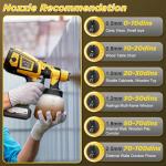 Cordless 650W Paint Sprayer with 6 Nozzles