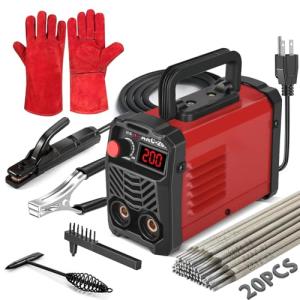 Hpoouo 200Amp Mini Portable Stick Welder