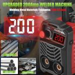 Hpoouo 200Amp Mini Portable Stick Welder
