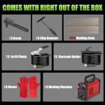 Hpoouo 200Amp Mini Portable Stick Welder