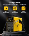 Haxiaoer 145A Portable MIG Welder with Digital Display