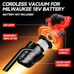 Cordless Handheld Vacuum for Milwaukee M18 Battery