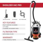 Hoover Commercial Backpack Vacuum with HEPA Filter