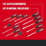 CRAFTSMAN 12-Piece Bi-Material Screwdriver Set