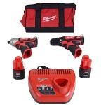 Milwaukee M12 Drill and Impact Combo Kit