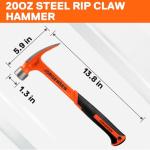 Jorgensen 20 oz Claw Hammer with Magnetic Nail Holder