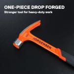 Jorgensen 20 oz Claw Hammer with Magnetic Nail Holder