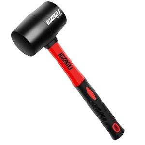 LOZAGU 16oz Rubber Mallet with Fiberglass Handle