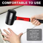 LOZAGU 16oz Rubber Mallet with Fiberglass Handle