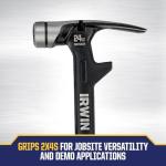 IRWIN 24oz Steel Demolition Framing Hammer