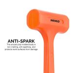 Neiko 02847A 2 LB Dead Blow Hammer - Neon Orange