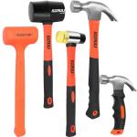 5-Piece Hammer Set with Dead Blow and Mallets