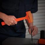 Neiko 02847A 2 LB Dead Blow Hammer - Neon Orange