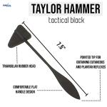 Taylor Tomahawk Percussion Reflex Hammer - Black