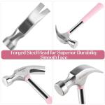 LOZAGU 8oz Mini Hammer Set with Rubber Mallet