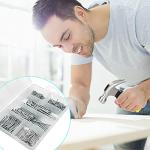 376pcs Nail Assortment Kit with Mini Hammer