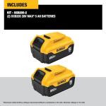 DEWALT 20V MAX 5Ah Lithium Ion Battery Duo