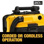 DEWALT 20V MAX Cordless Wet/Dry Shop Vacuum