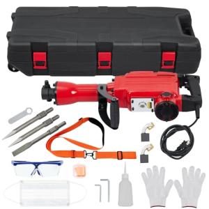 1700W Electric Jack Hammer with 3 Chisel Bits