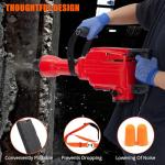 1700W Electric Jack Hammer with 3 Chisel Bits