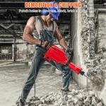 1700W Electric Jack Hammer with 3 Chisel Bits