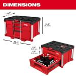 Milwaukee Packout 3 Drawer Tool Organizer Box