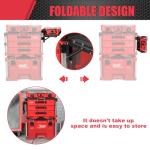 Folding Mount for Milwaukee Packout Toolbox System