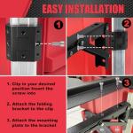 Folding Mount for Milwaukee Packout Toolbox System