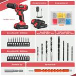 PULITUO 20V Cordless Drill with 2 Batteries