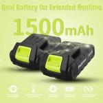 PULITUO 20V Cordless Drill with 2 Batteries