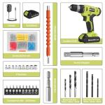 FADAKWALT 20V Cordless Drill Set with Battery