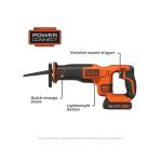 BLACK+DECKER 20V MAX Cordless Reciprocating Saw Kit