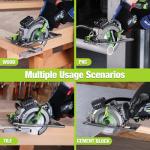 WORKPRO 20V Cordless Mini Circular Saw with Battery