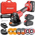 AOBEN 21V Cordless Angle Grinder with Battery