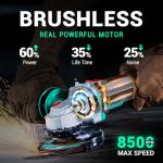 DCA 20V Cordless Angle Grinder with Battery & Discs