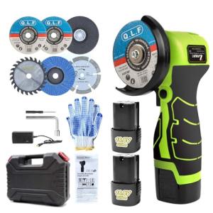 ZFULVO Cordless Mini Angle Grinder Kit with Batteries