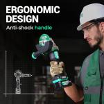 DCA 20V Cordless Angle Grinder with Battery & Discs