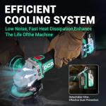 DCA 20V Cordless Angle Grinder with Battery & Discs