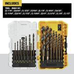 DEWALT 21-Piece Drill Bit Set for Metal, Wood