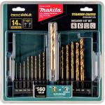 Makita 14 Pc. Titanium Drill Bit Set