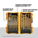 DEWALT 21-Piece Titanium Nitride Drill Bit Set