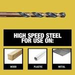 DEWALT 21-Piece Drill Bit Set for Metal, Wood