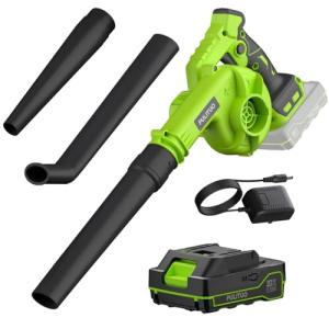 20V Cordless Leaf Blower with Battery and Charger