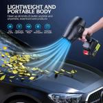 Powerful Cordless Leaf Blower with Batteries & Charger