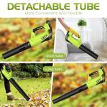 Cordless Electric Leaf Blower with 2 Batteries