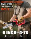 Mini Chainsaw for Milwaukee M18 Battery, 6-8 Inch